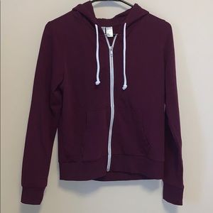 Maroon H&M zip-up